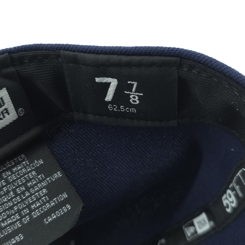 New Era 59Fifty Milwaukee Brewers Navy Blue Fitted‎  7 7/8 Low Profile Hat NEW - Picture 8 of 8